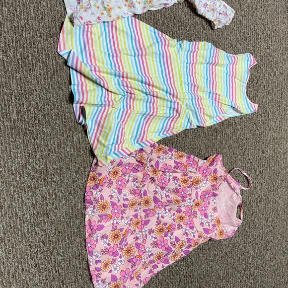 The Children's Place Kids Dresses in Purple, Floral, and Stripes - Picture 6 of 10